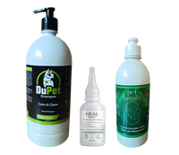 Kit Anti Coceira e Irritação Pet - Alívio Dermatite Melaleuca e Girassol
