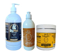 Kit Argan Pet Hidratação e Brilho Shampoo 1L + Condicionador + Máscara 500g - Cães/Gatos
