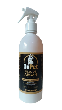 Óleo Argan Pet DuPet 500ml Brilho e Maciez Cães Gatos