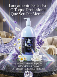 DuPet WHITE PRO Shampoo Pet Branqueador & Matizante  Uso Profissional - 1 Litro