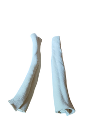 2 Unidades Osso de Couro Bovino Petisco Mastigável Para Cães Tipo Roll  - 22cm