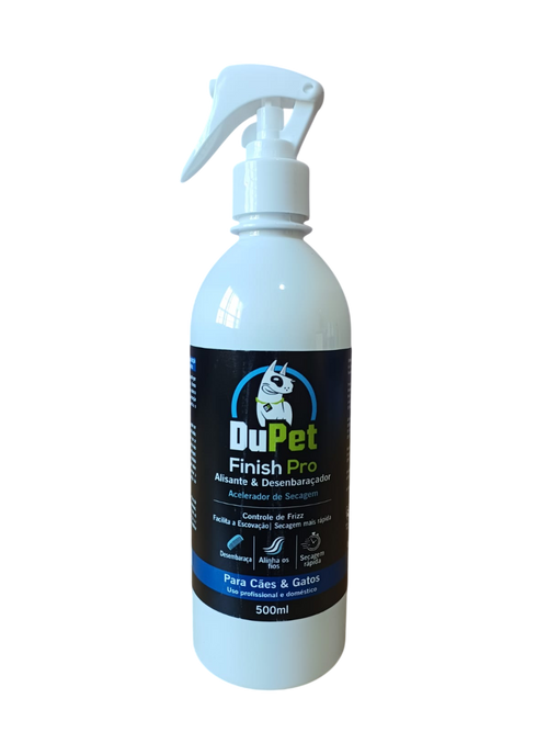 DuPet Finish Pro Alisante e Desembaraçador Pet Acelerador de Secagem 500ml