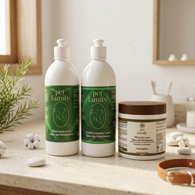 Kit Melaleuca — Shampoo + Condicionador + Máscara hidratação prolongada