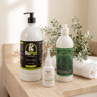 Kit Anti Coceira e Irritação Pet - Alívio Dermatite Melaleuca e Girassol