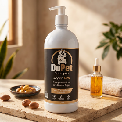 DuPet Shampoo Argan Pró 1 L – Nutrição, Brilho e Maciez