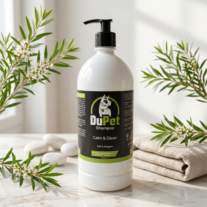 DuPet Shampoo Calm & Clean – Melaleuca e Extratos Naturais - 1 litro