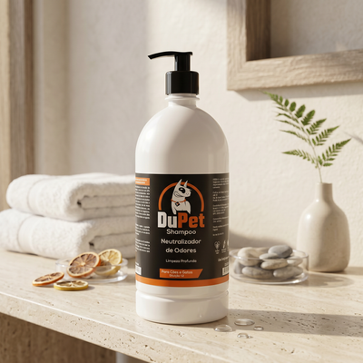 DuPet Shampoo 1 Litro – Neutralizador Odores, Limpeza Profunda Alto Rendimento