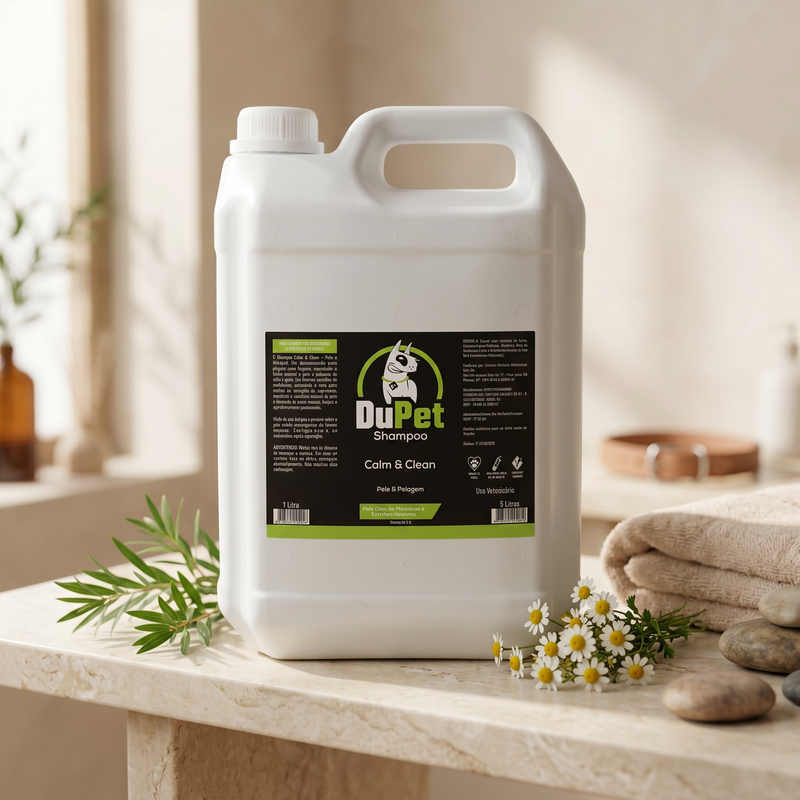 Shampoo Calm & Clean Dupet Melaleuca/extratos Naturais 5 L