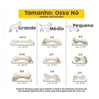 Petisco Osso Nó Para Cães 3/4 - Com 5 Unidades