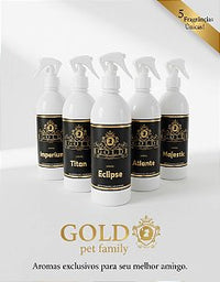 Perfume Pet Colônia GOLD 500ml — fragrância duradoura, uso profissional